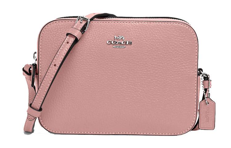 Coach Coach Camera Leather Camera Bag Shoulder Bag Crossbody Bag Mini Women's Shell Pink