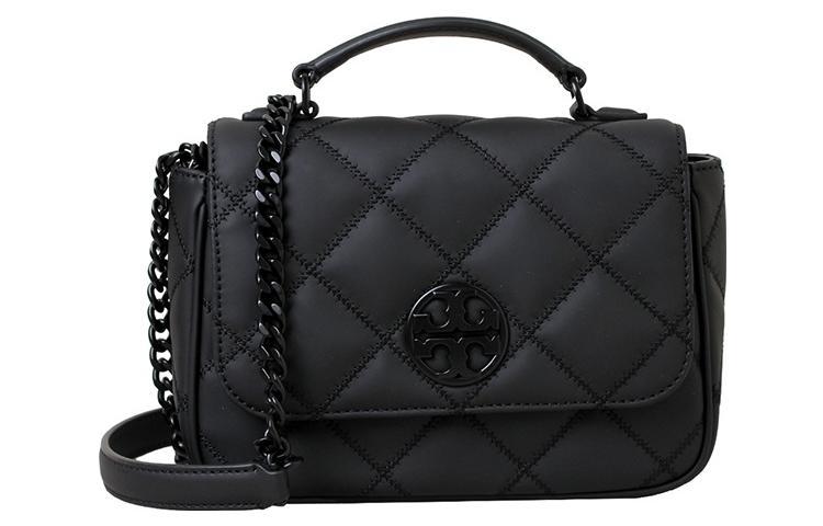 Tory Burch TORY BURCH TB-Willa Artificial Leather Shoulder Bag Crossbody Bag Handbag Mini Women's Black
