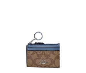 Buy Coach Skinny Id Case Stone Blue Khaki at Sasom – Authentic and Ready to Ship