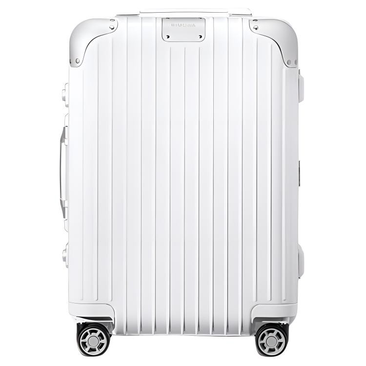 Rimowa RIMOWA HYBRID Polycarbonate Polyester Aluminum Suitcase For Checked Luggage 20 Inch Unisex White
