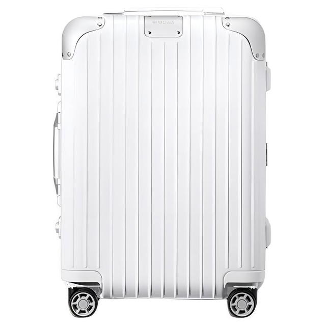 Rimowa RIMOWA HYBRID Polycarbonate Polyester Aluminum Suitcase For Checked Luggage 20 Inch Unisex White - view 1