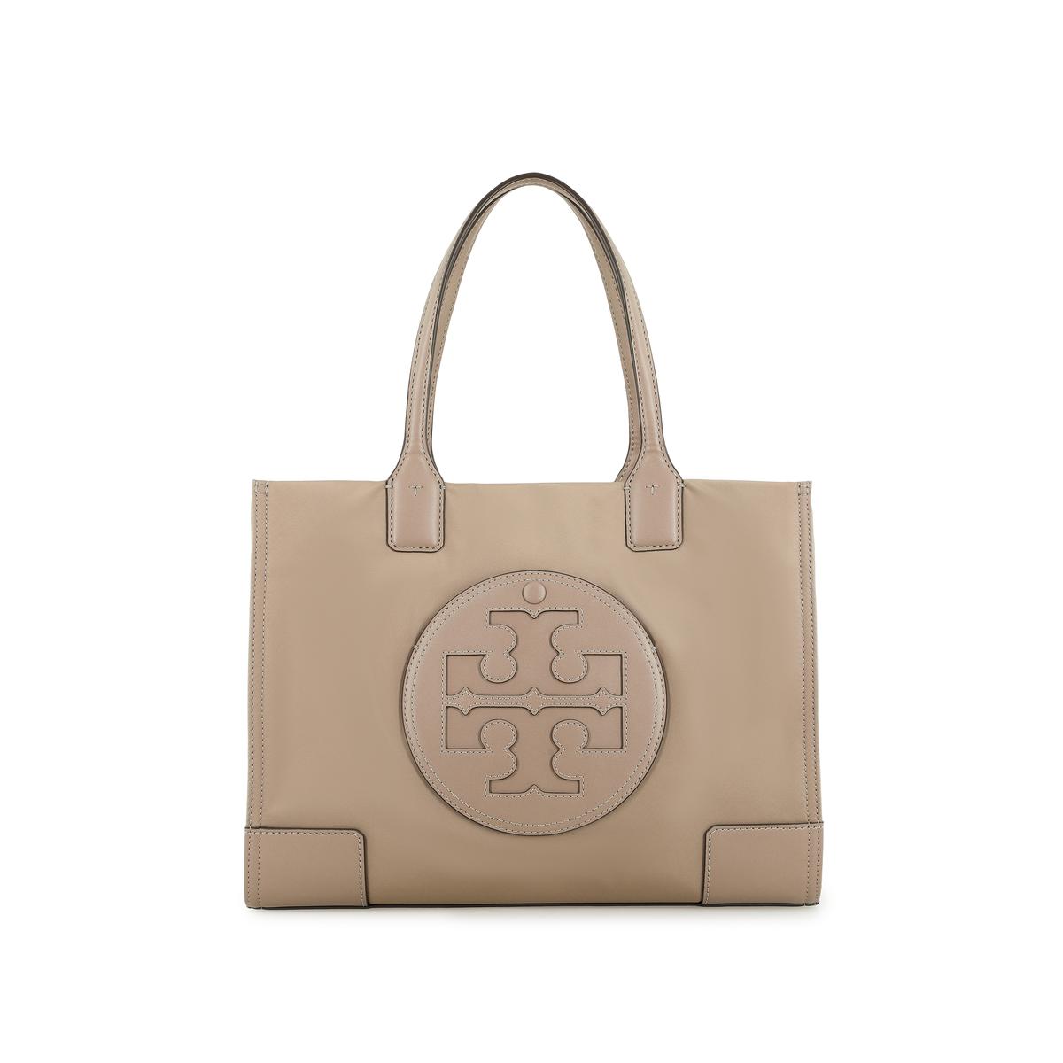 Tory Burch TORY BURCH Ella Polyamide Tote Bag Shopping Bag Shoulder Bag Handbag Small Size Women's Gray