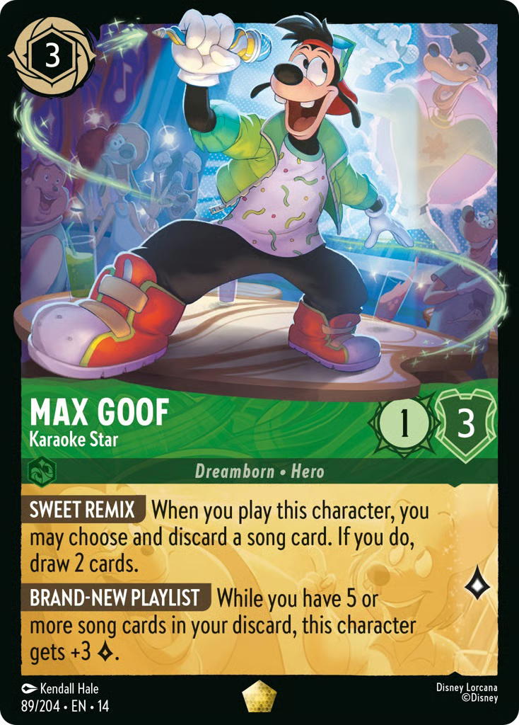Disney Lorcana Disney Lorcana Max Goof Karaoke Star L [89/204] Hyperia City (EN)