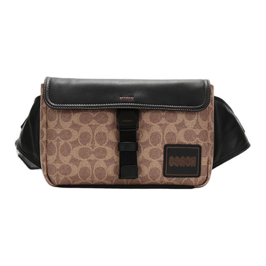Coach Coach Pacer Canvas Fanny Pack Men's Tan/Light Black