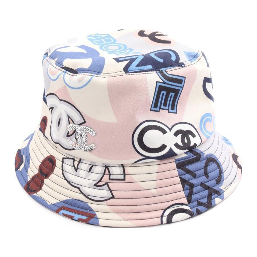 Chanel Chanel 1986-1988 Logo-print Bucket Hat