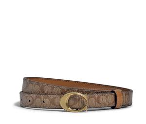 Buy Coach Vintage Gold Buckle Print Belt Leather Belts Women's Brown Width 2cm at Sasom – Authentic and Ready to Ship