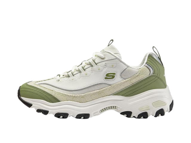 Skechers Skechers D'Lites Varsity Spirit Sneaker White Beige Green - view 2
