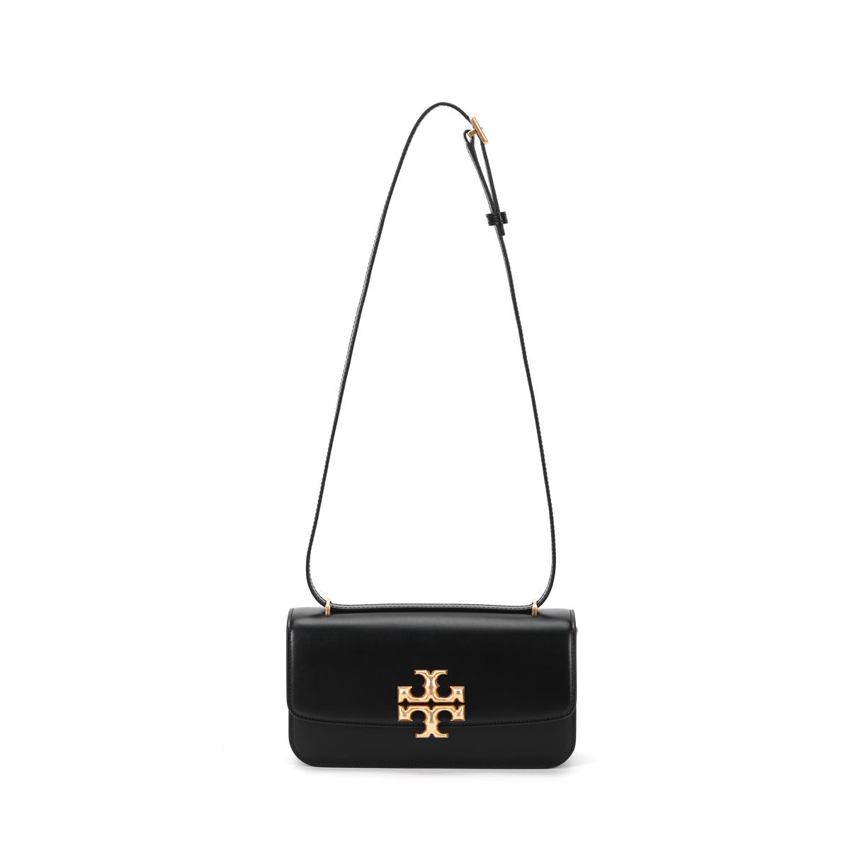 Tory Burch TORY BURCH Eleanor Leather Small Square Bag Shoulder Bag Crossbody Bag Small Size Women's Black