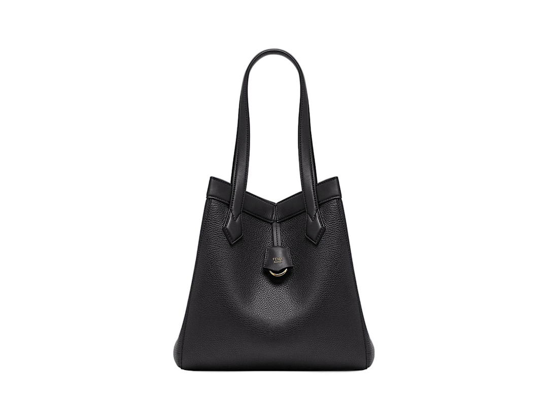 Fendi Fendi Origami Medium Tote Bagblack Calf Leather