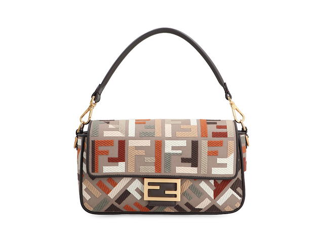 Fendi Fendi Baguette Shoulder Bagmulticolor Polyamide 25 Polyurethane 15 Cotton 60 Calf 100 - view 1