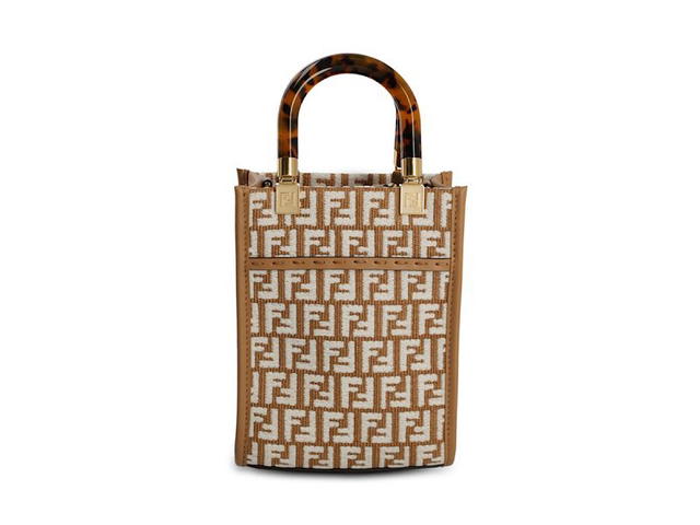 Fendi Fendi Fendi Mini Sunshine Shopper Bagnude Neutrals Calf Leather - view 2