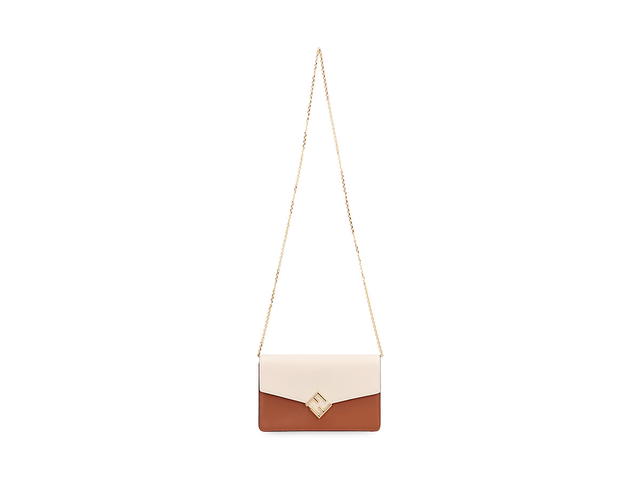 Fendi Fendi Ff Diamonds Leather Wallet On Chainivory Calf 100 - view 5