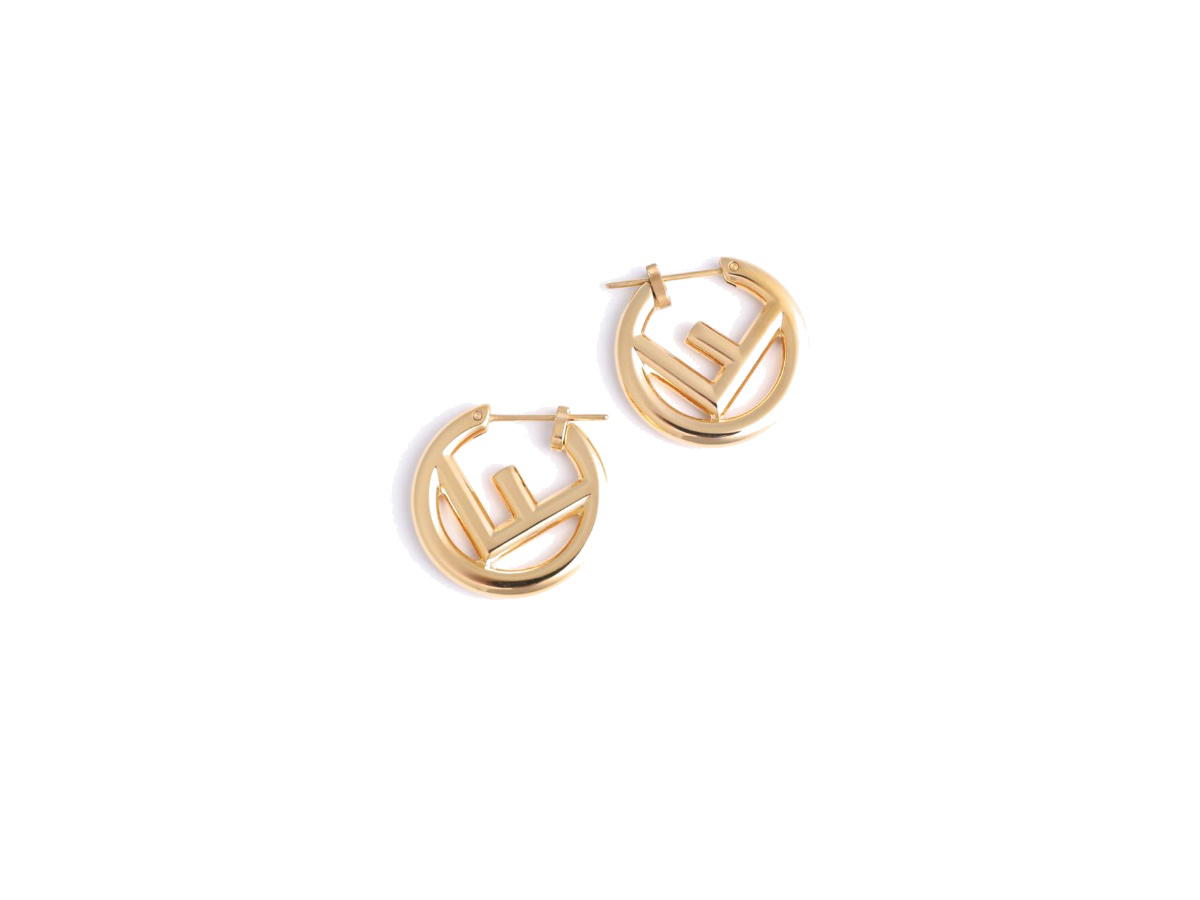 Fendi Fendi F Is Fendi Earrings Gold