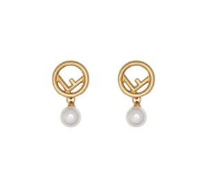 Buy Fendi F Is Fendi Earrings Gold at Sasom – Authentic and Ready to Ship