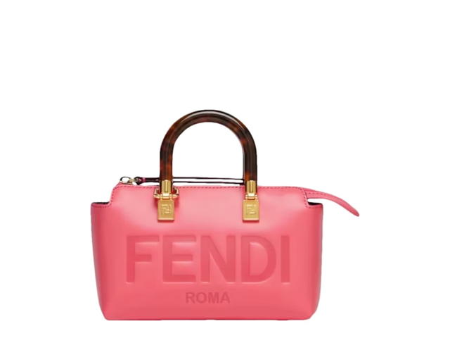 Fendi Fendi By The Way Mini Pink Leather Small Boston Bag Pink - view 1