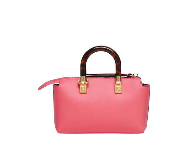 Fendi Fendi By The Way Mini Pink Leather Small Boston Bag Pink - view 2