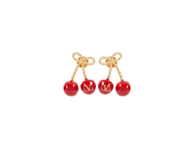 Valentino Valentino Chez Valentino Cherryfic earrings red - view 1