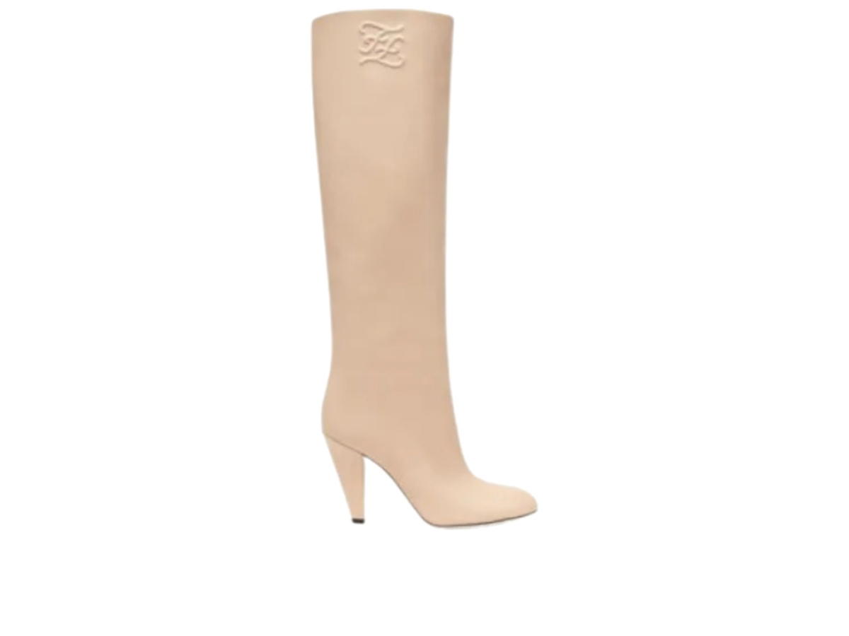 Fendi Fendi High-Heeled Boots Beige (Women's)