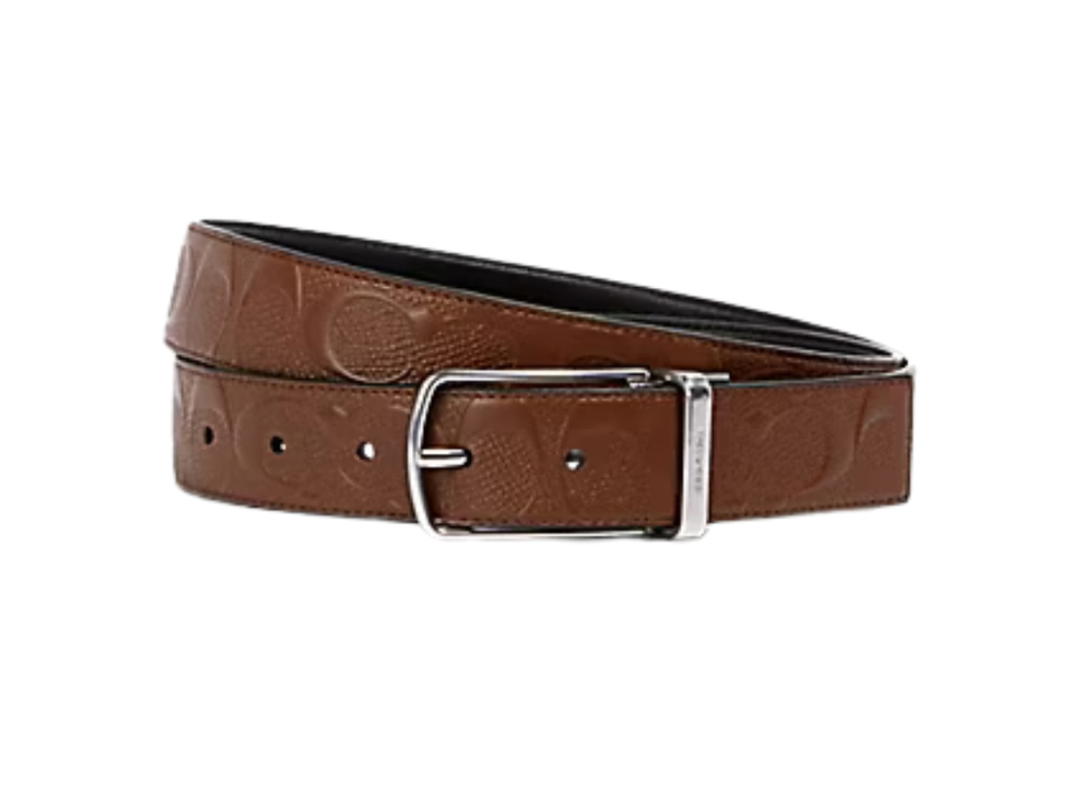 Coach Coach Skinny Buckle Cut-to-size Reversible Dress Belt 32MM