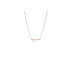 Buy Coach Signature Pave Bar Necklace Rose Gold at Sasom – Authentic and Ready to Ship