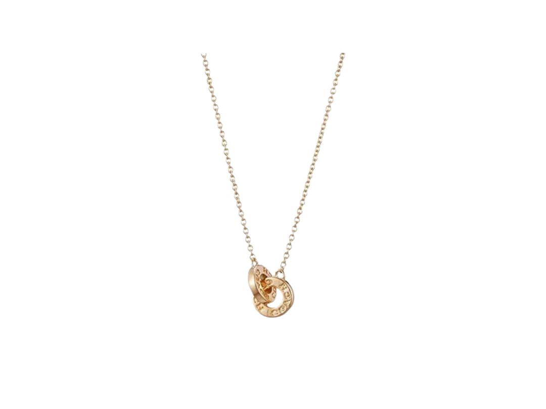 Coach Coach Interlocking Open Circle Pendant Necklace Gold
