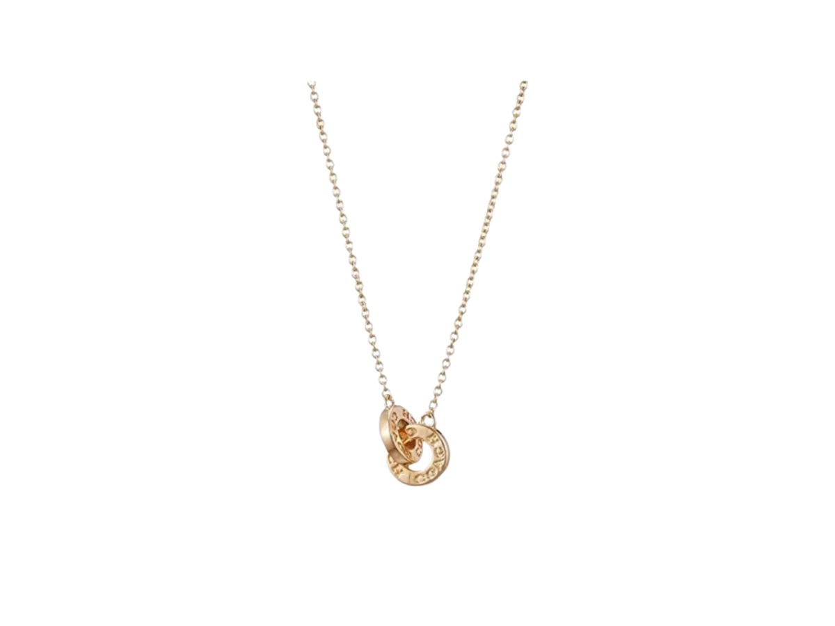 Coach Coach Interlocking Open Circle Pendant Necklace Gold