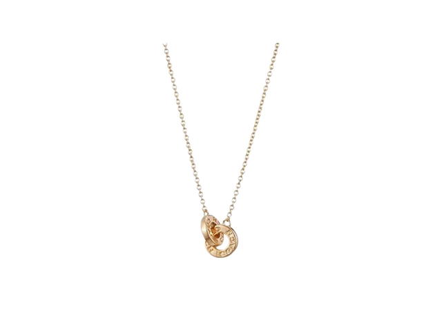 Coach Coach Interlocking Open Circle Pendant Necklace Gold - view 1