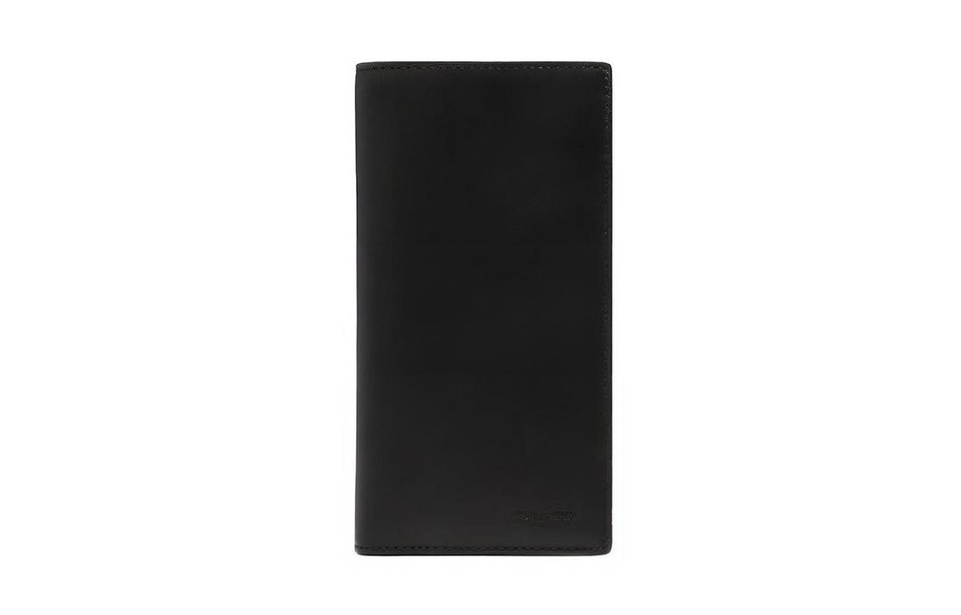 Coach Coach Calfskin Leather Card Holder Clutch Passport Holder Men's Black