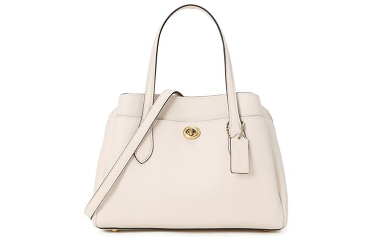 Coach Coach Cow Leather Tote Bag Shopping Bag Shoulder Bag Crossbody Bag Handbag Large Size Women's White