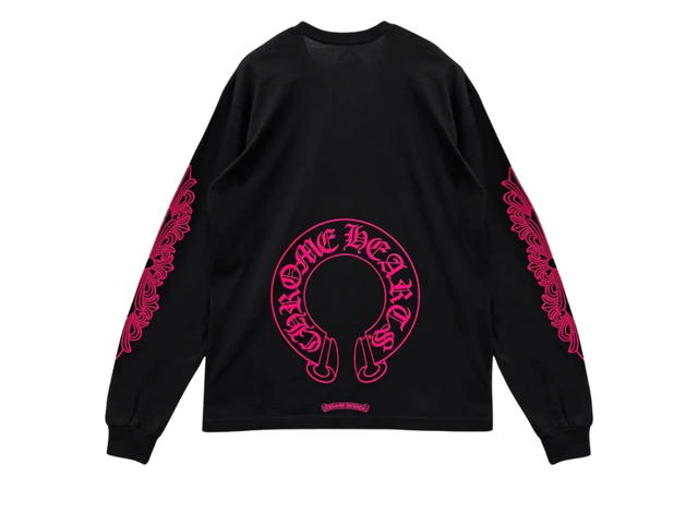 Chrome Hearts Chrome Hearts Horseshoe Logo Long sleeve Pocket Tee Pink - view 2