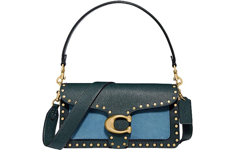 Coach Coach Tabby Cow Leather Wine God Bag Shoulder Bag Crossbody Bag Women's Green
