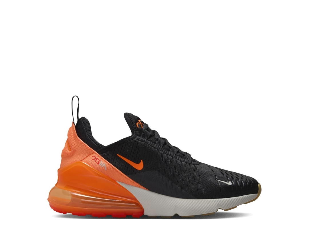 Nike Nike Air Max 270 Black Bright Crimson Phantom Total Orange (GS)