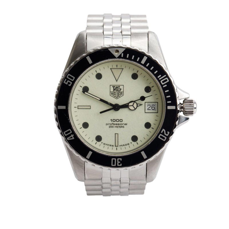Tag Heuer Tag Heuer Professional 1000 Night Diver 37 MM Quartz Watch Green Luminous Dial