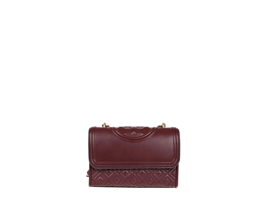 Tory Burch Tory Burch Fleming Convertible Shoulder Bag Burgundy