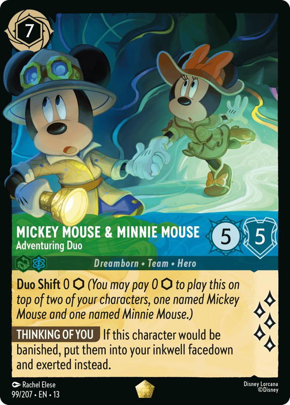 Disney Lorcana Disney Lorcana Mickey Mouse & Minnie Mouse Adventuring Duo L [99/207] Attack of the Vine! (EN)
