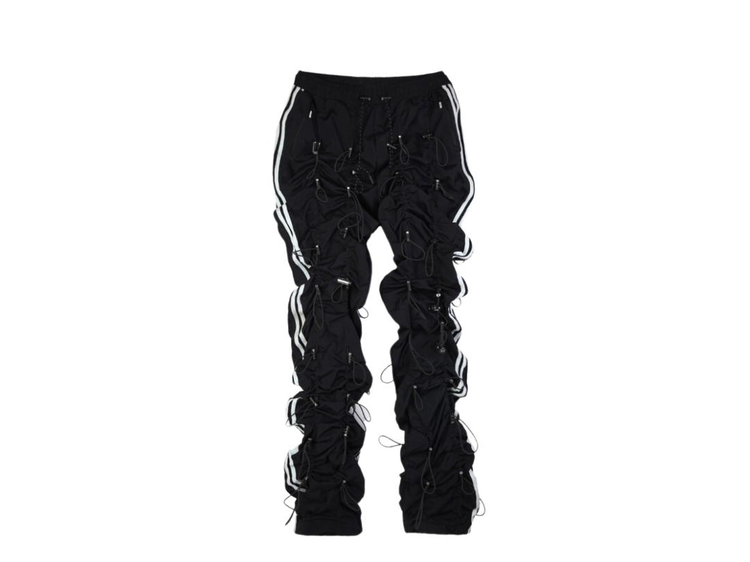 99%IS 99%IS Gobchang Four Line Pants Black White