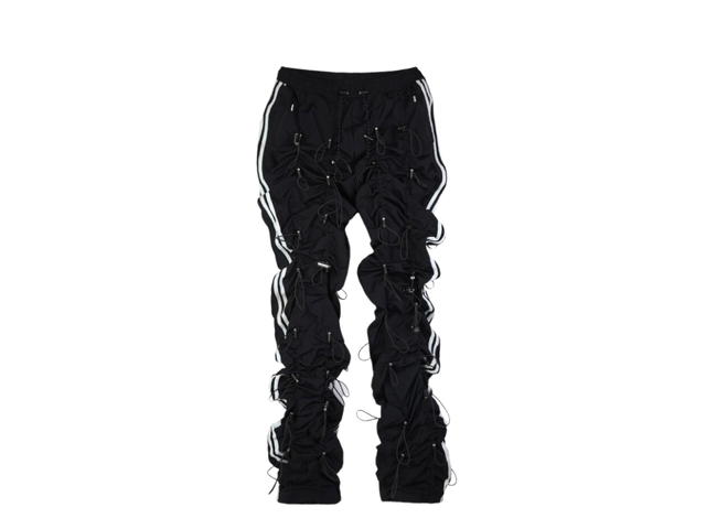 99%IS 99%IS Gobchang Four Line Pants Black White - view 1