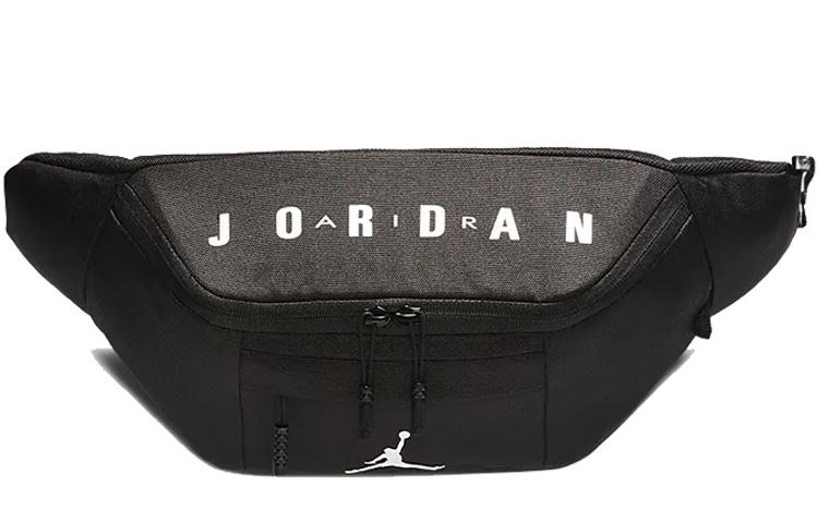 Jordan Jordan Polyester One Shoulder Crossbody Fanny Pack Regular Unisex Black