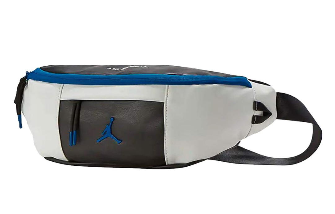 Jordan Jordan Polyester Crossbody Bag Sling Bag Fanny Pack Regular Unisex Black White Blue Patchwork