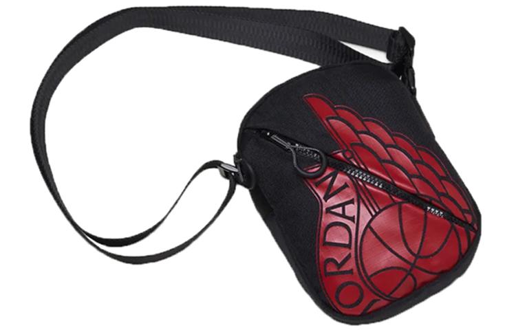 Jordan Jordan Polyester Shoulder Bags Cell Phone Pouch Crossbody Bags Regular Unisex Black Red