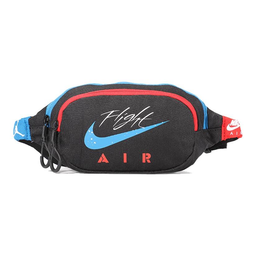 Jordan Jordan Polyester Shoulder Crossbody Bags Fanny Pack Regular Unisex Red Blue Color Blocking/Black