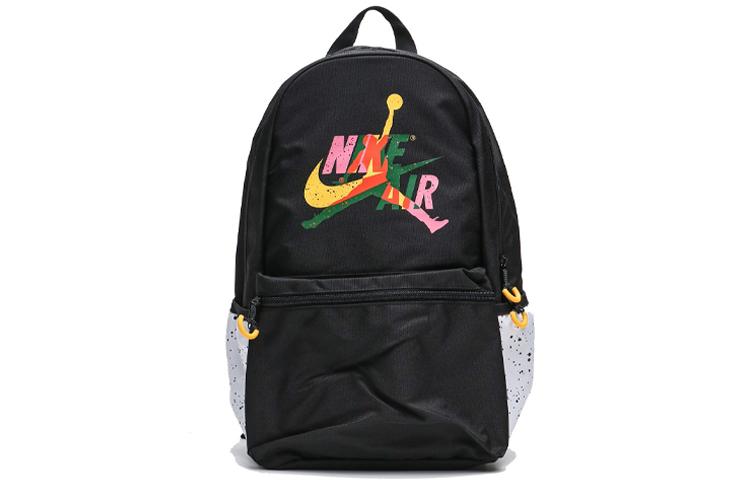 Jordan Jordan Polyester Basketball Bag Backpack Large Size Unisex Black White