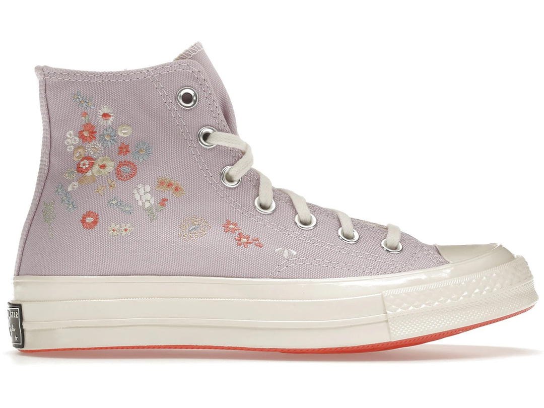 Converse Converse Chuck Taylor All Star 70 Hi Embroidered Floral Pale Amethyst