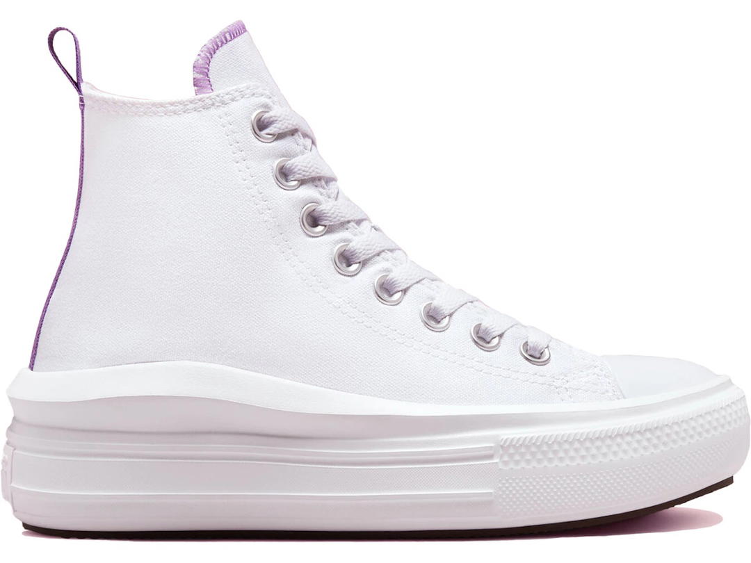 Converse Converse Chuck Taylor All Star Move Platform Hi White Pixel Purple (GS)