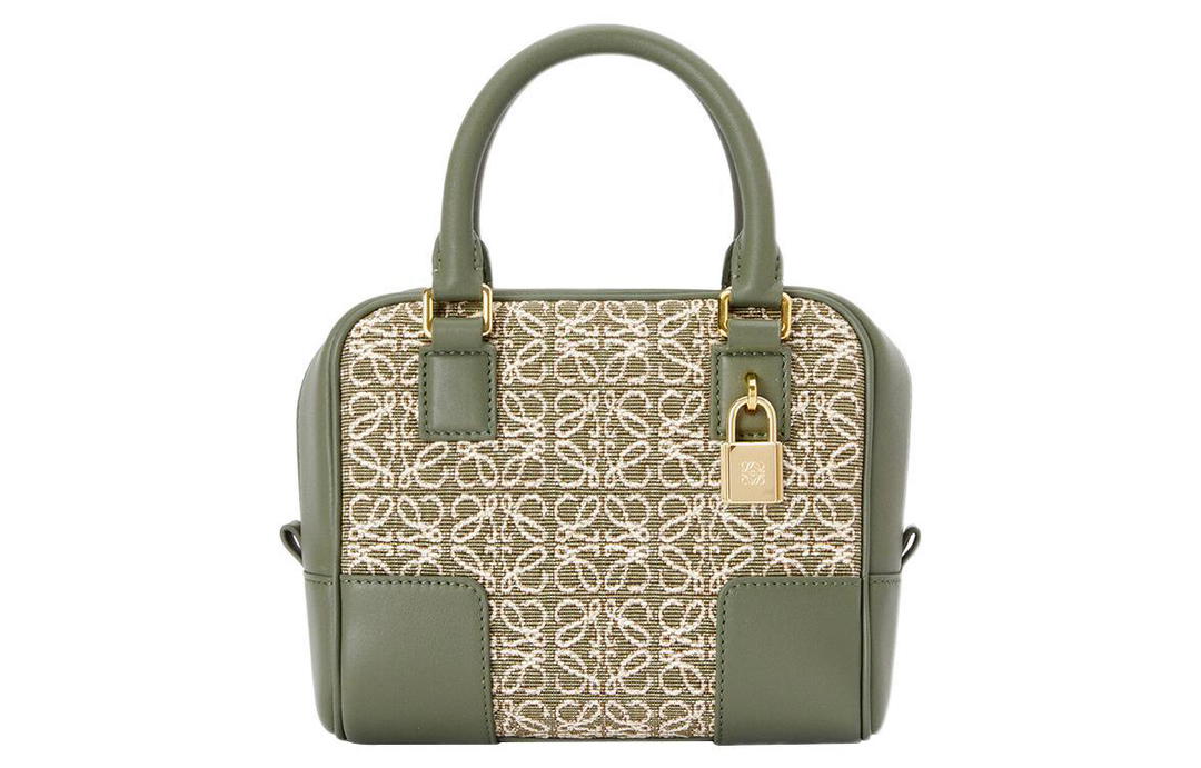 Loewe Loewe Amazona Anagram Jacquard With Calfskin Handbag Shoulder Bag Crossbody Bag Regular Women's Green/Avocado Green