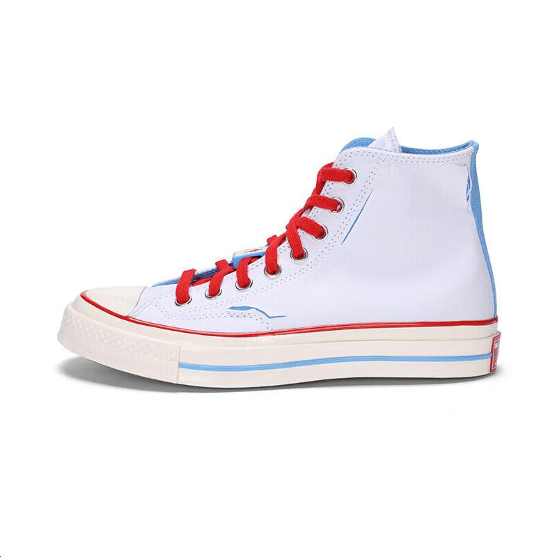 Converse Converse CHUCK TAYLOR Anti-Slip Wear-Resistant High-Top Canvas Shoes Unisex White Blue