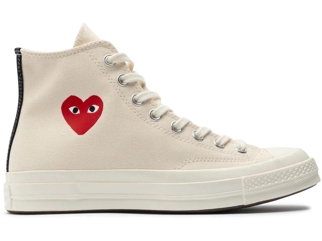 Converse Converse Chuck Taylor All Star 70 Hi Comme des Garcons PLAY Single Heart Milk