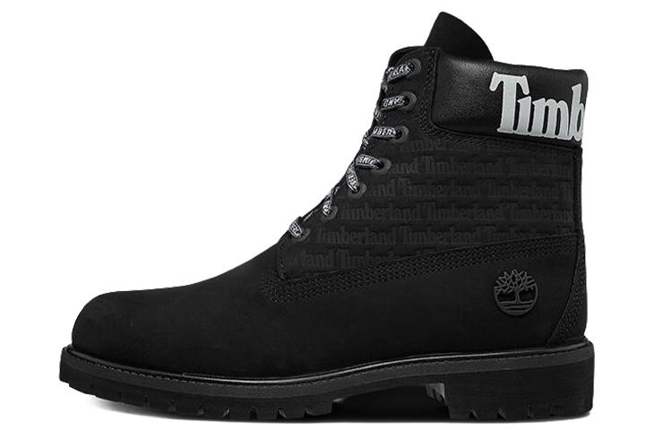 Timberland Timberland 6 Inch Premium Logo Wide Fit Boots 'Black Nubuck'
