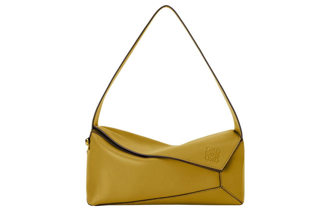 Loewe Loewe Puzzle Hobo Bag In Nappa Calfskin Ochre