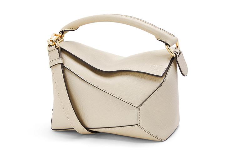Loewe Loewe Goatskin Handbag Small Size Women's Ecru